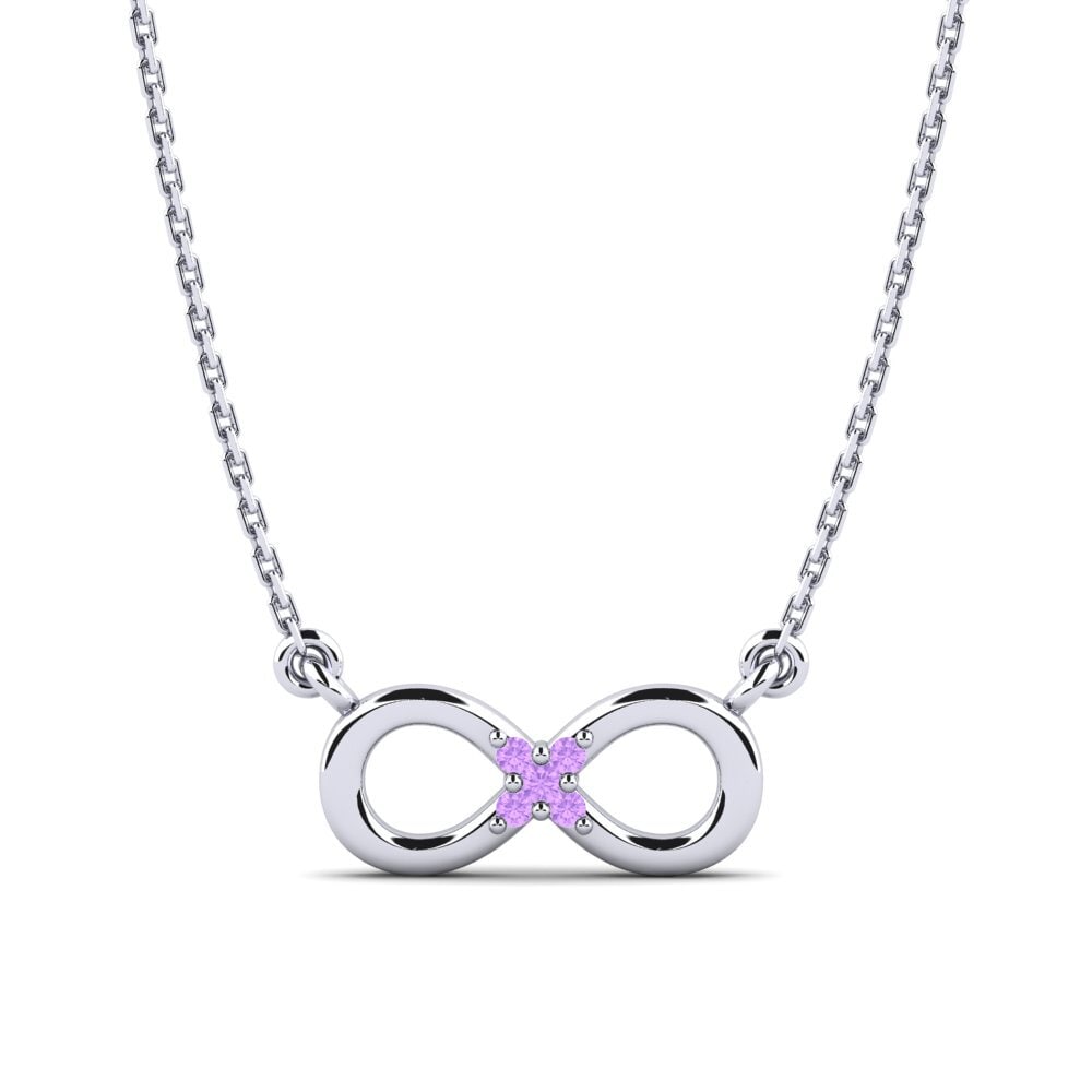 Plata 925 Amatista Collar de Mujer Marceli