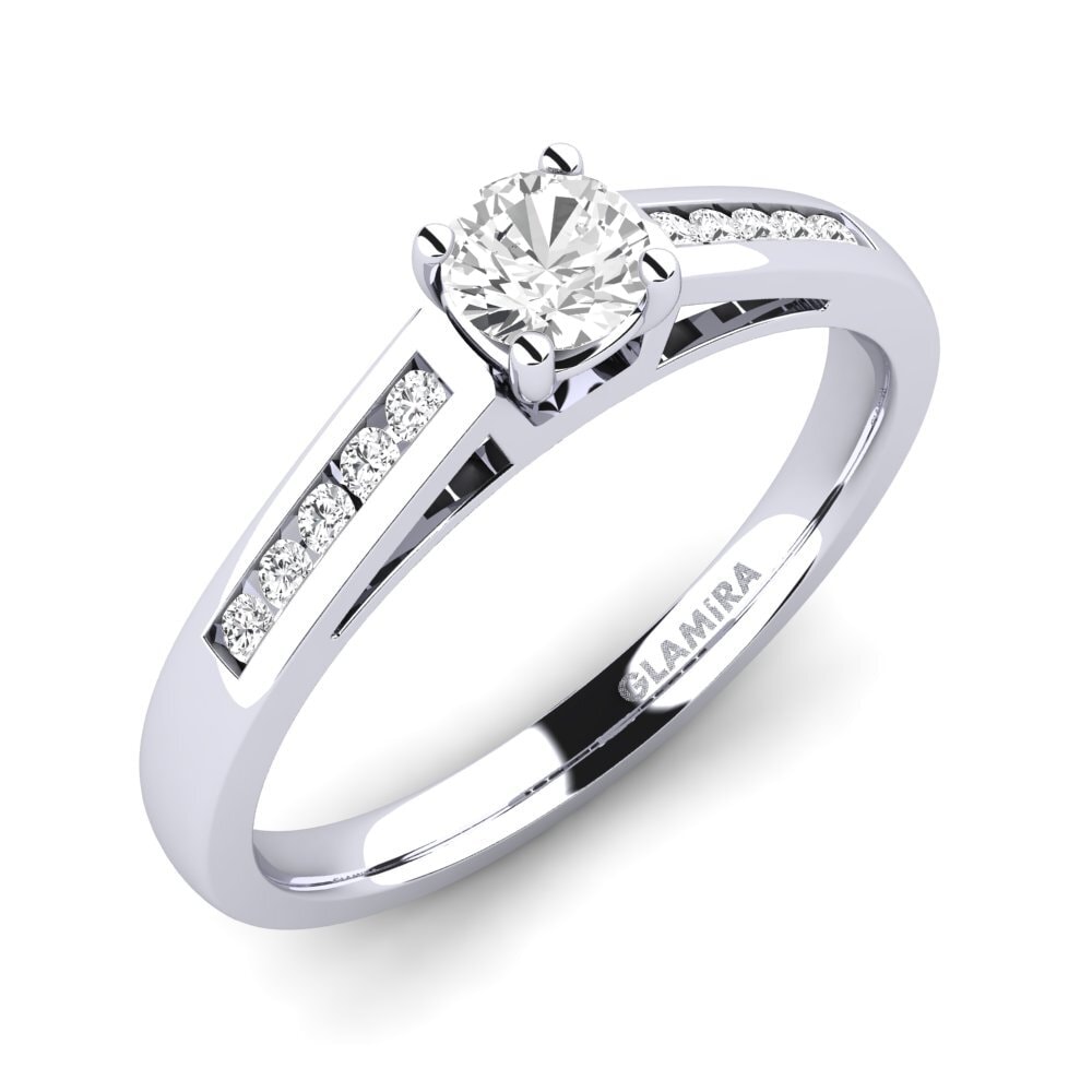 Zafiro blanco Anillo de compromiso Penelope