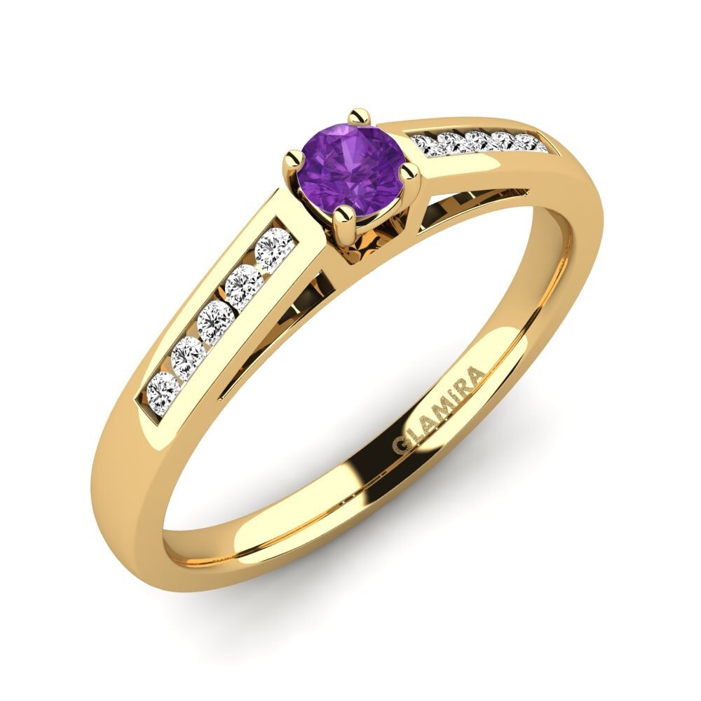 Amatista Anillo de compromiso Penelope 0.16crt