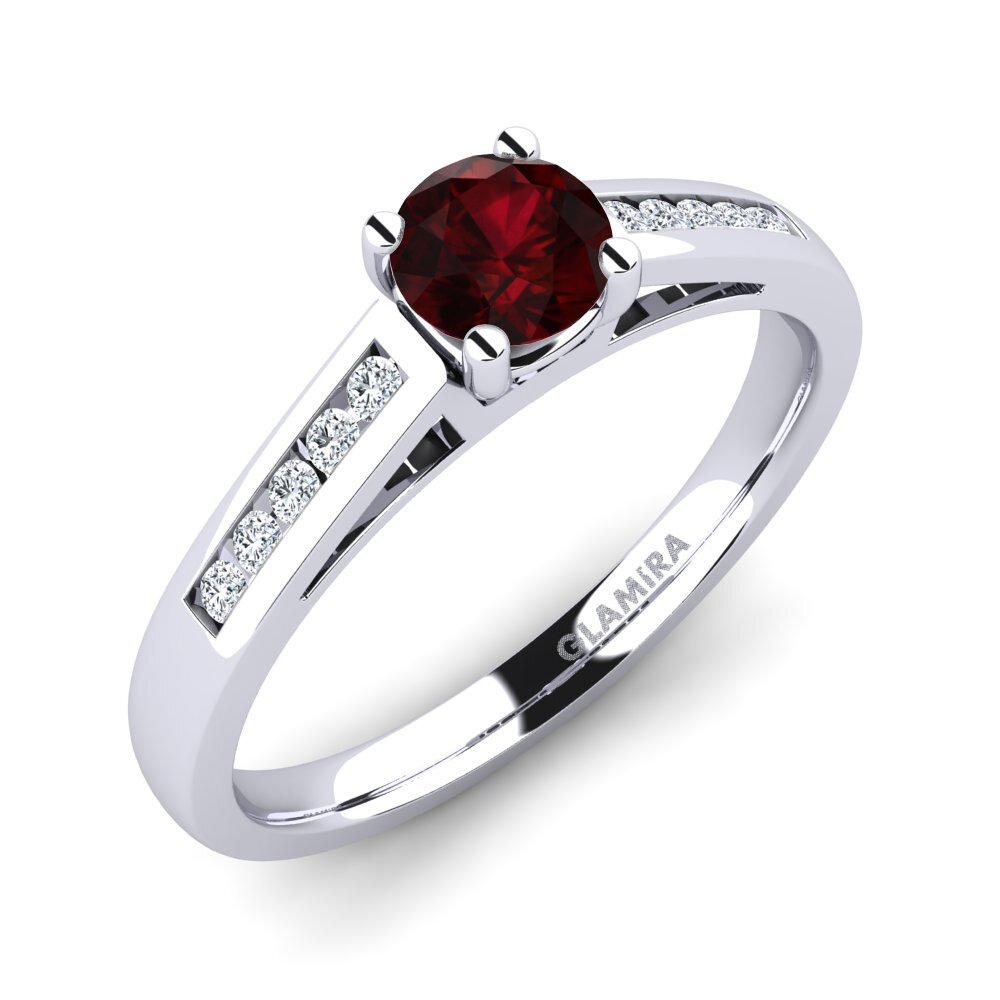 Garnet Engagement Ring Penelope 0.5 crt