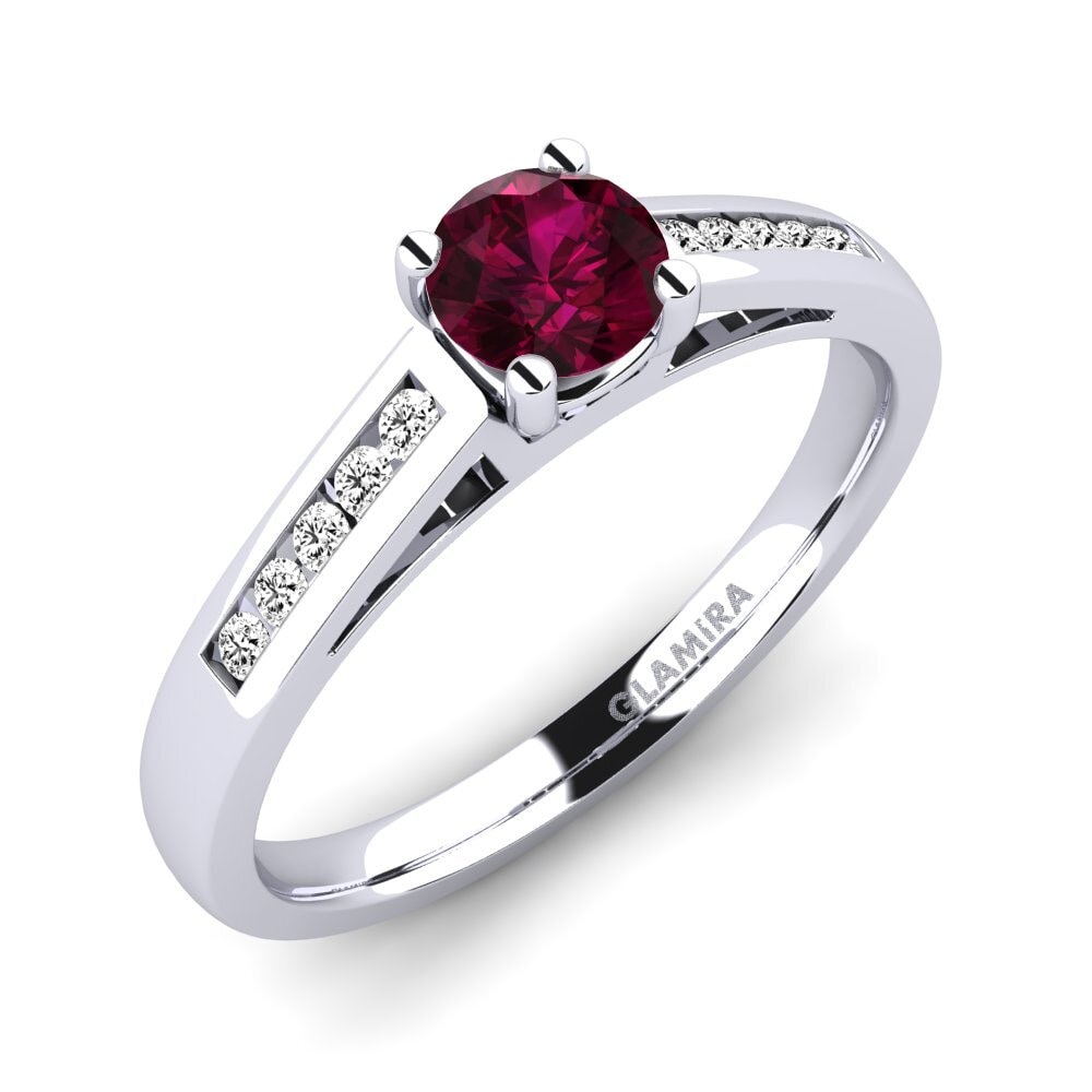 Rhodolite Garnet Engagement Ring Penelope 0.5 crt