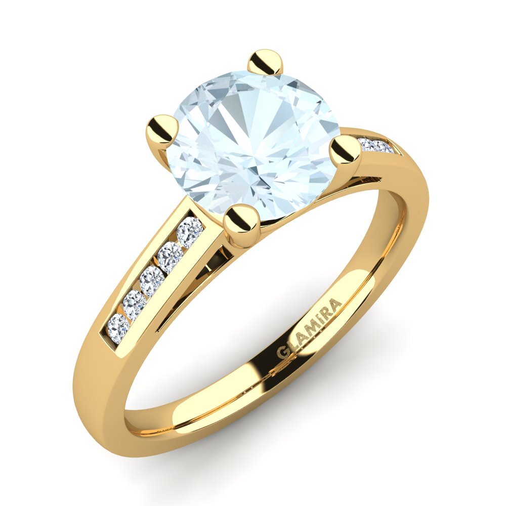 Aquamarine Engagement Ring Penelope 2.0 crt