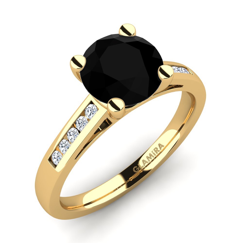 Black Diamond Engagement Ring Penelope 2.0 crt