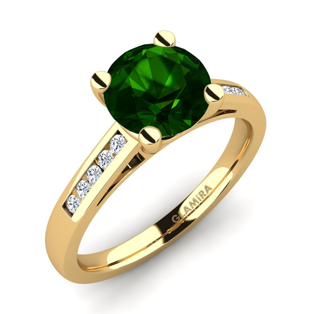Green Tourmaline Engagement Ring Penelope 2.0 crt