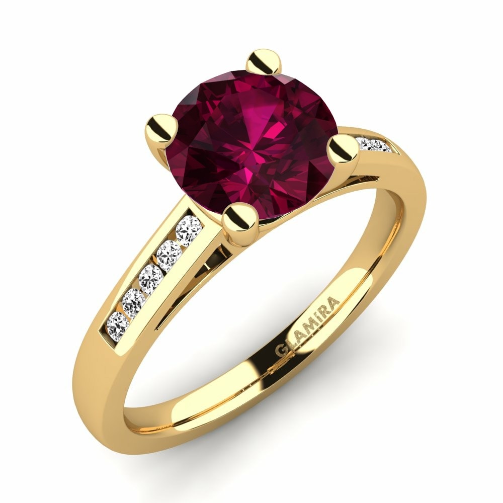 Rhodolite Garnet Engagement Ring Penelope 2.0 crt