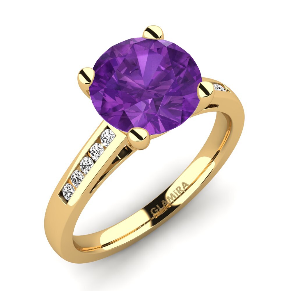 Amethyst Engagement Ring Penelope 3.0 crt