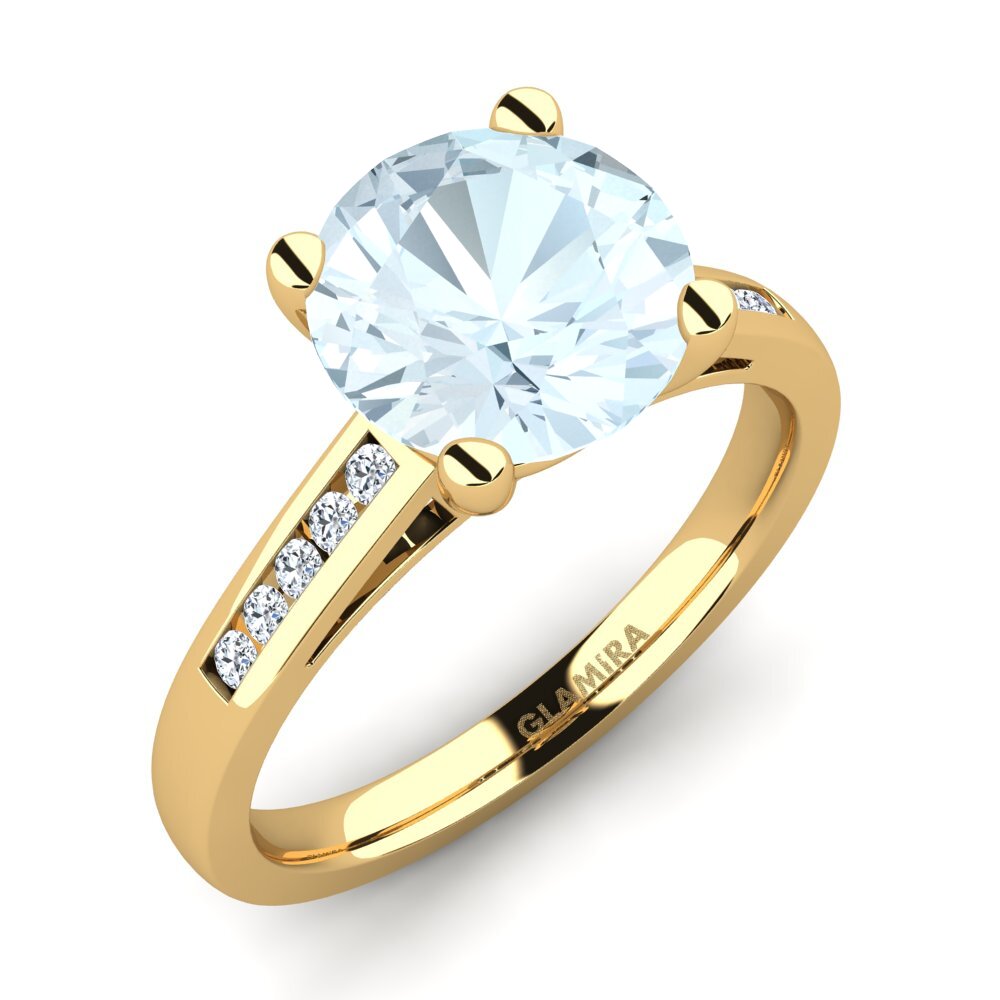 Aquamarine Engagement Ring Penelope 3.0 crt