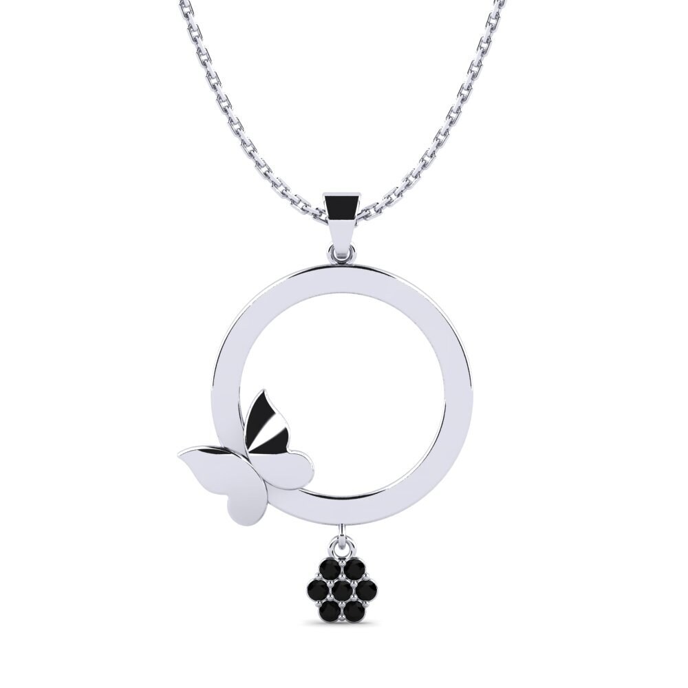 Onyx Noir Pendentif pour femme Pensione