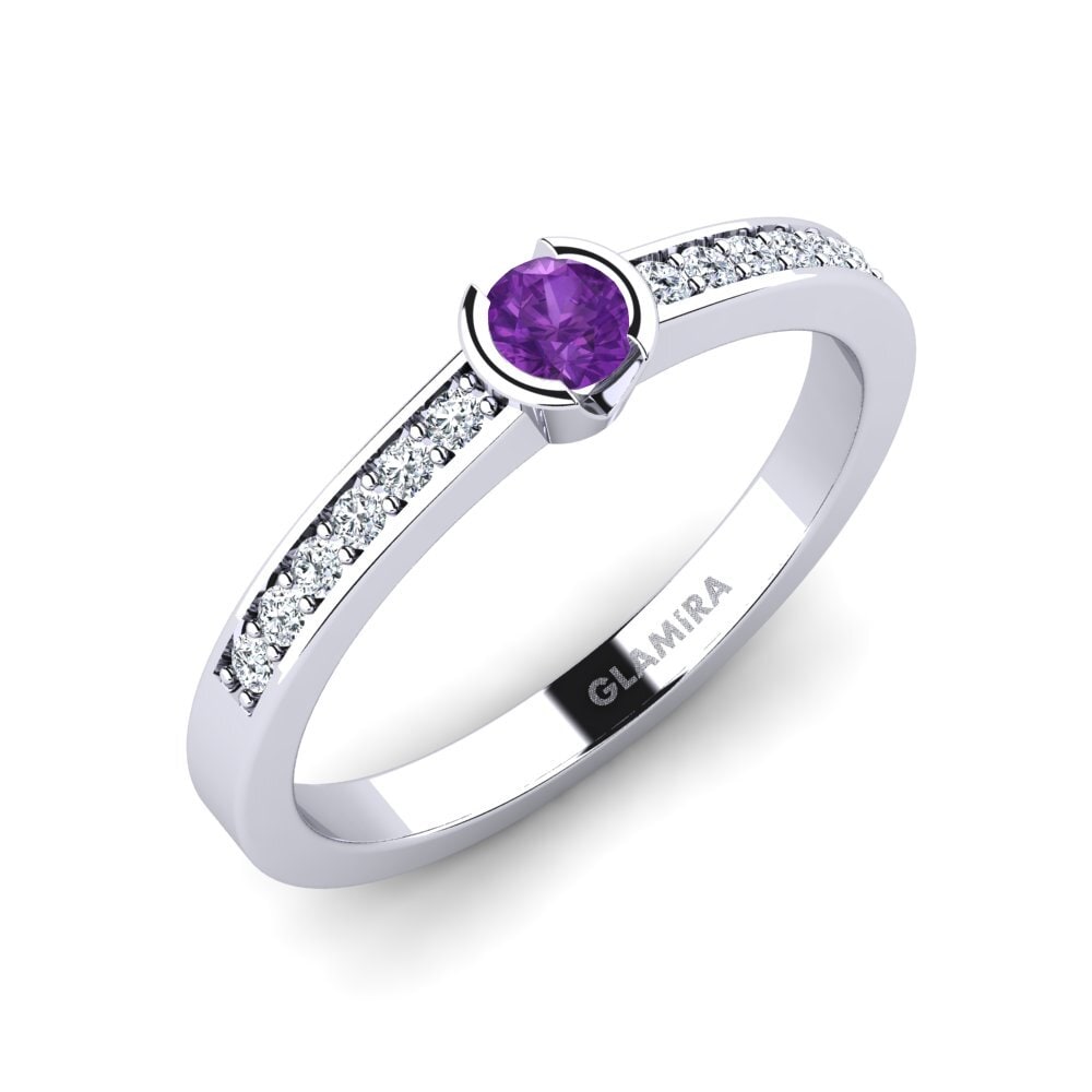 Amethyst Engagement Ring Penthe