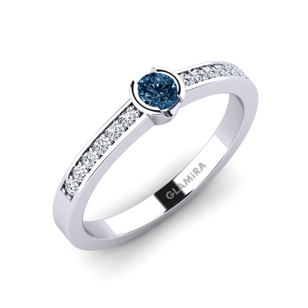 Blue Diamond Engagement Ring Penthe