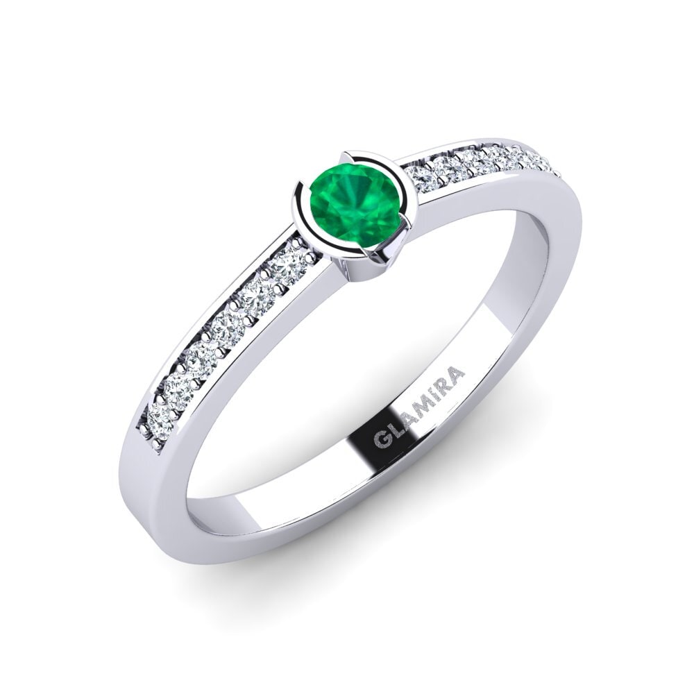 Emerald Engagement Ring Penthe