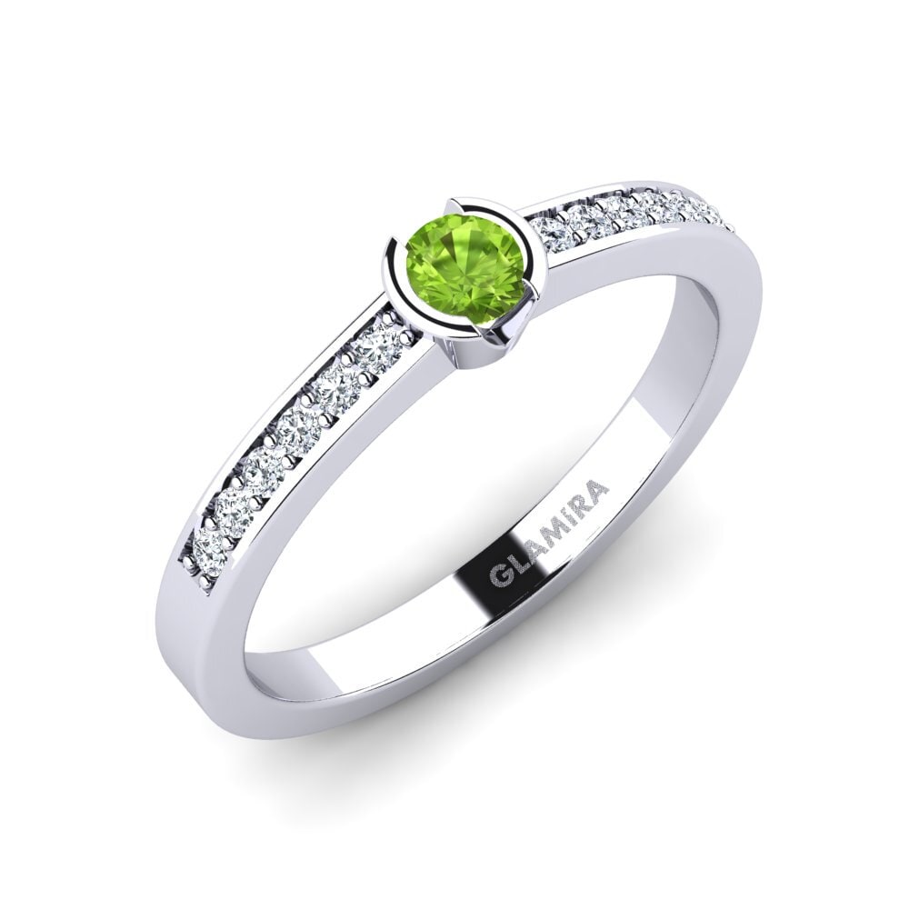 Peridot Engagement Ring Penthe