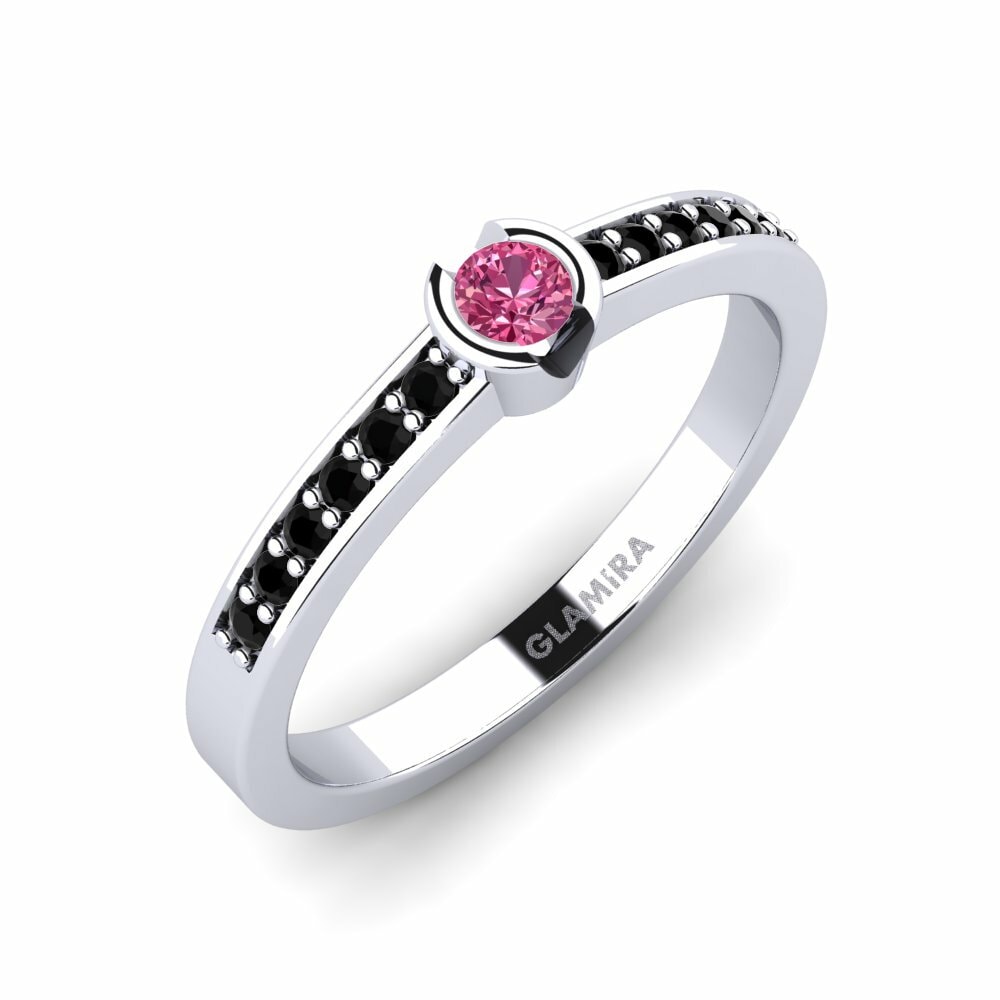 Bague de fiançailles Penthe 0.1crt Tourmaline Rose