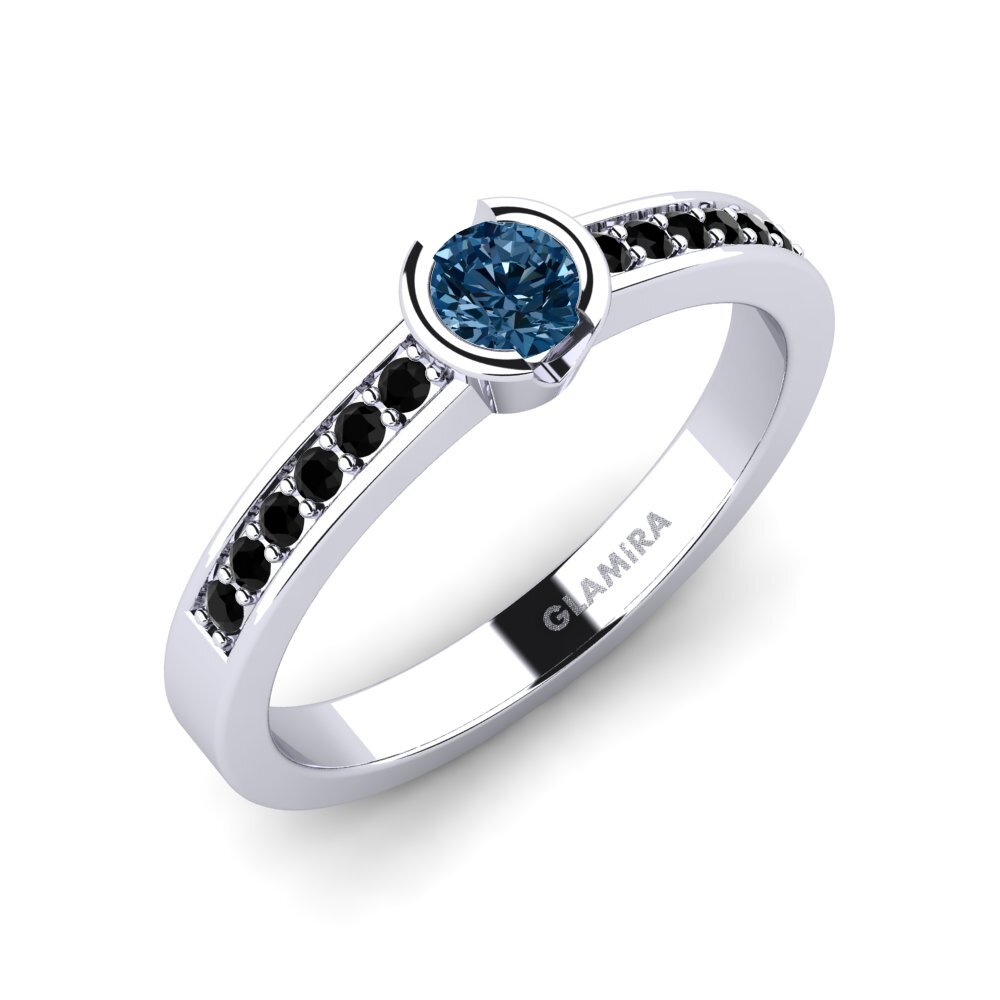 Blue Diamond Engagement Ring Penthe 0.25 crt