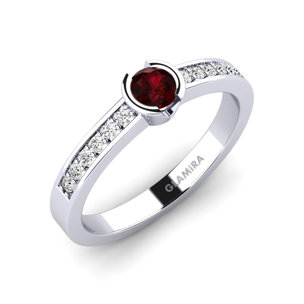 Garnet Engagement Ring Penthe 0.25 crt