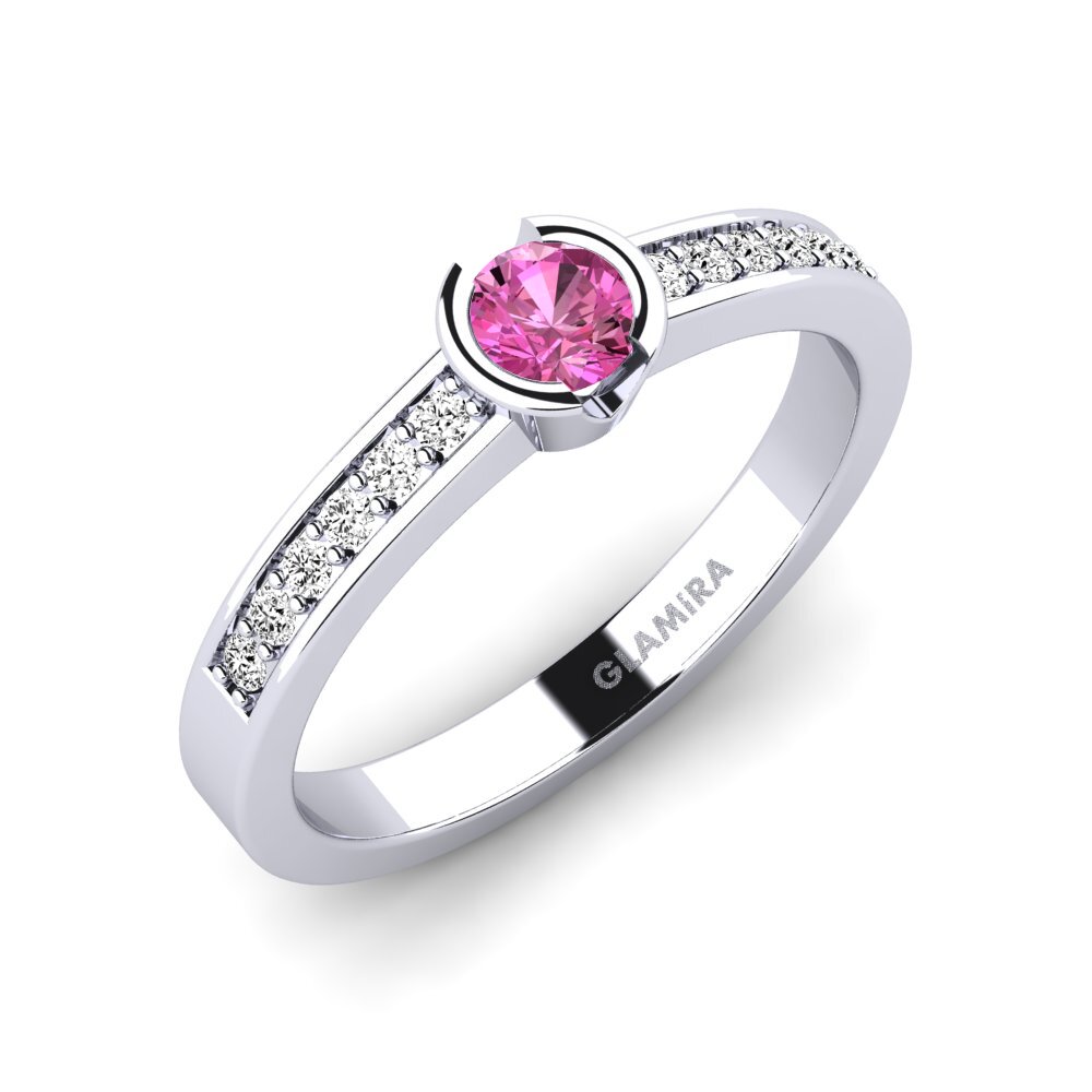 Pink Topaz Engagement Ring Penthe 0.25 crt