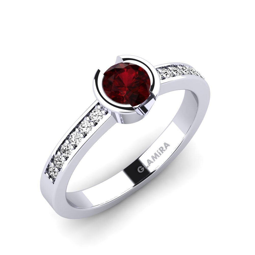 Garnet Engagement Ring Penthe 0.5 crt