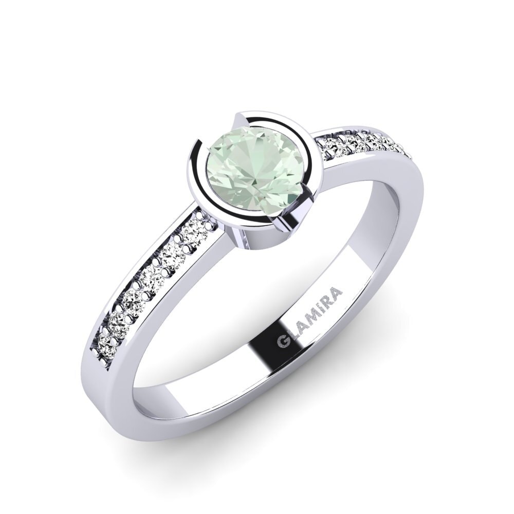 Green Amethyst Engagement Ring Penthe 0.5 crt