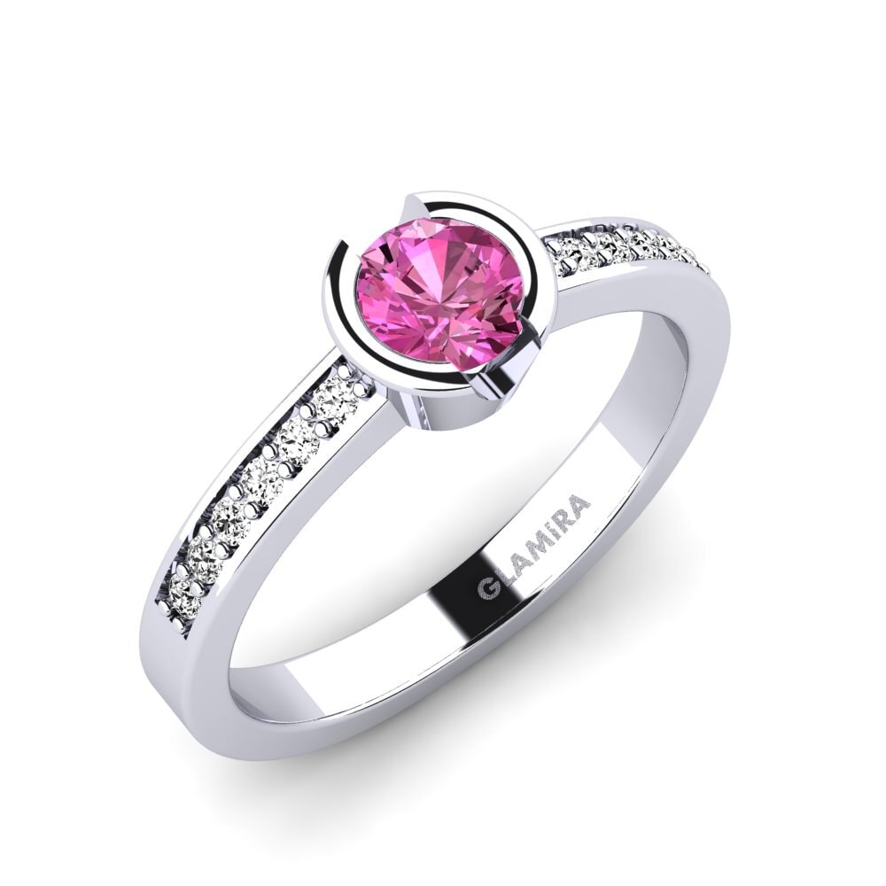 Pink Topaz Engagement Ring Penthe 0.5 crt