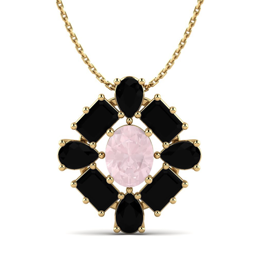 Rose Quartz Women's Pendant Peonia