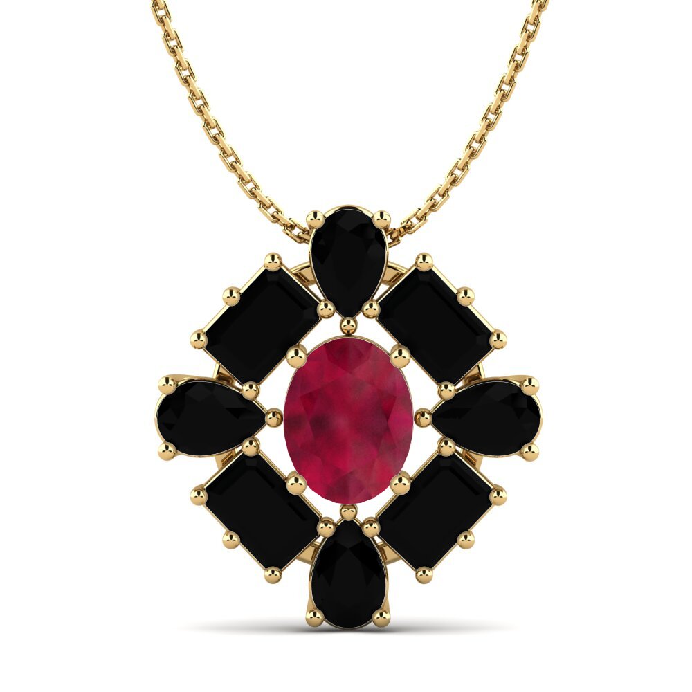 ruby Pingente Feminino Peonia
