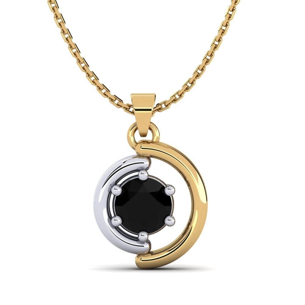 Ónix Negro Colgante de Mujer Perdika