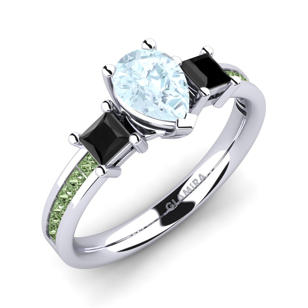 Aquamarine Engagement Ring Perenna