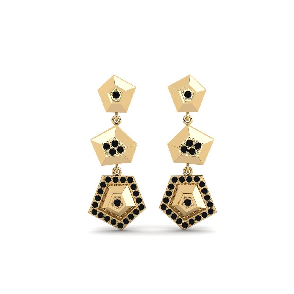 Black Sapphire Women's Earring Periapsis