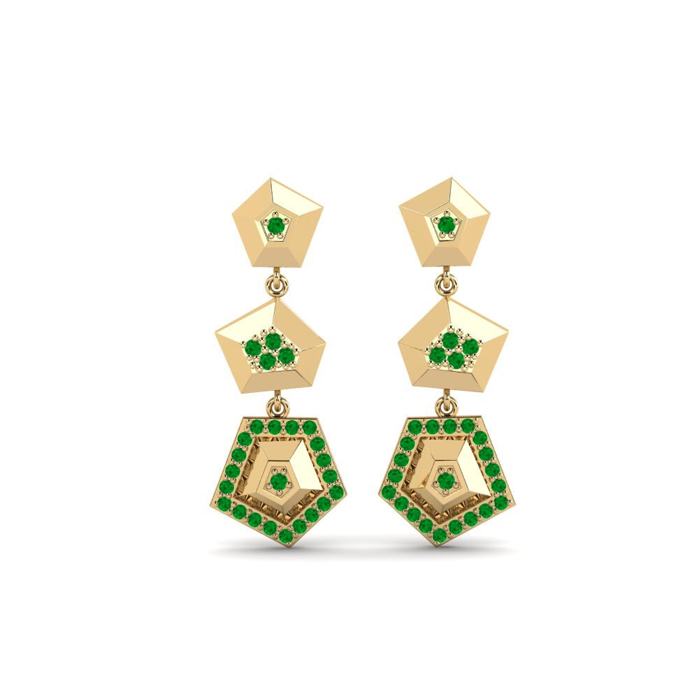 Emerald Women's Earring Periapsis