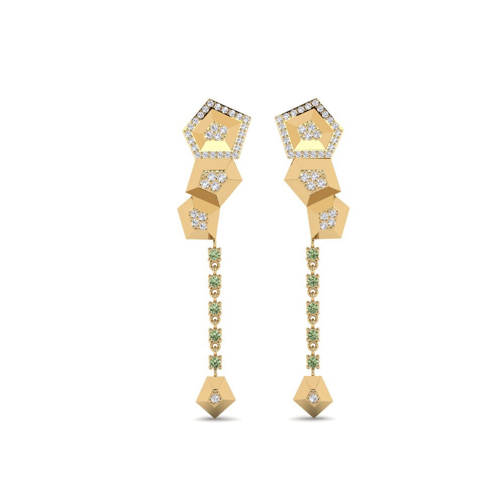 Green Diamond Women's Earring Perihelion