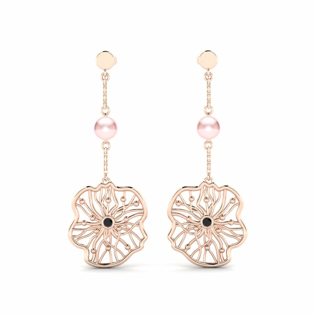 Diamant Noir Boucle d'oreille femme Permenter