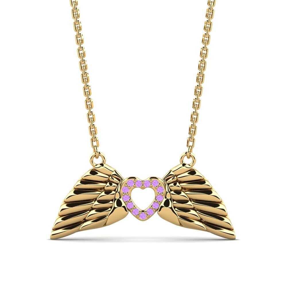 Amethyst Damen halskette Petirlante