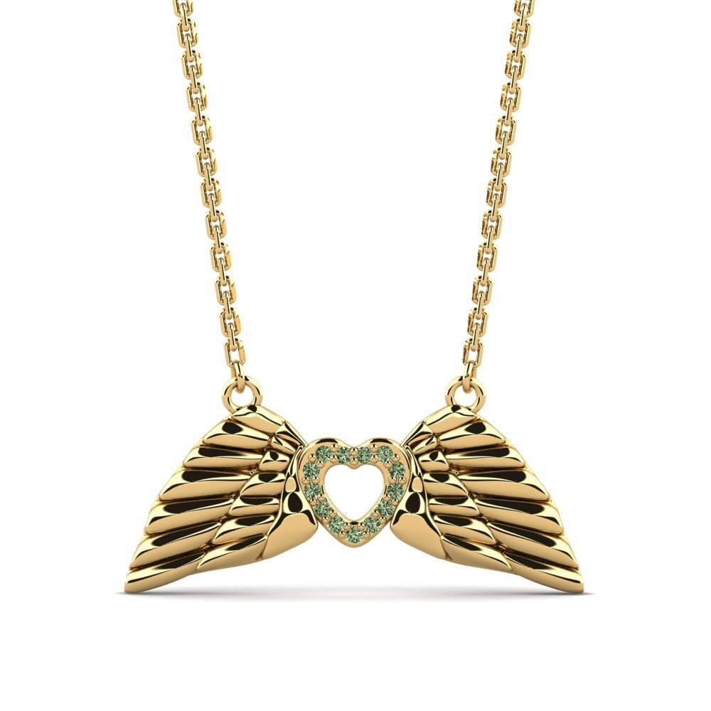 Diamant Vert Collier pour femme Petirlante