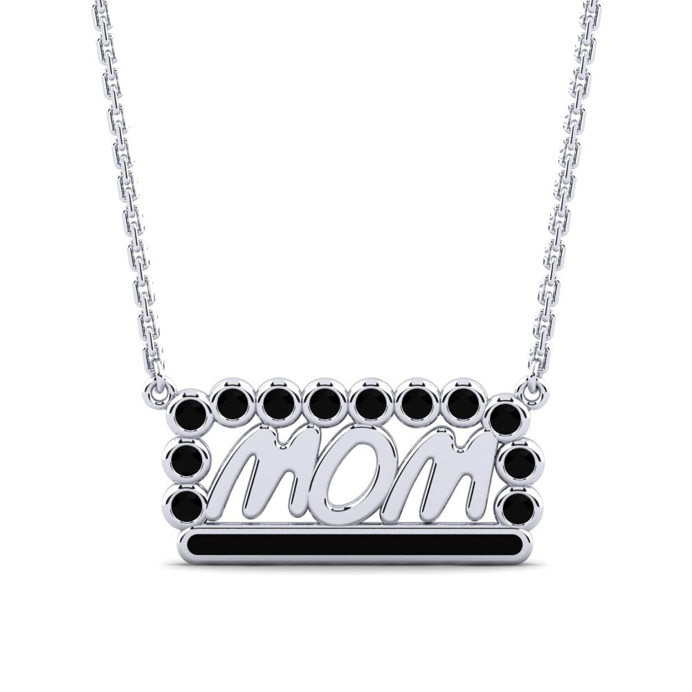 Schwarzer Diamant Damen halskette Petit