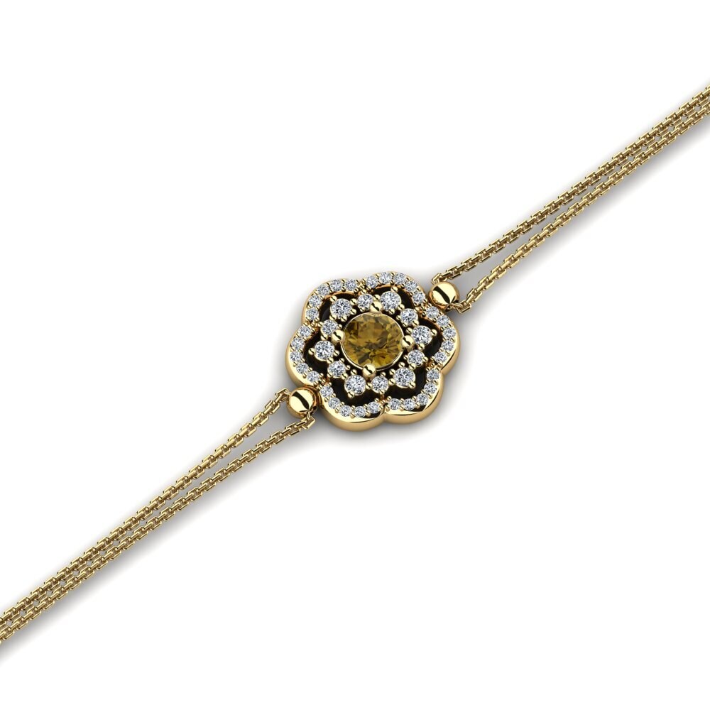 Brown Zircon Women's Bracelet Petru