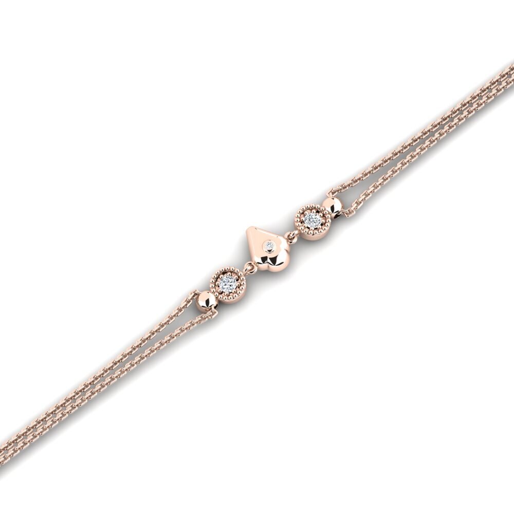 9ct Rose Gold Women's Bracelet Peyeza