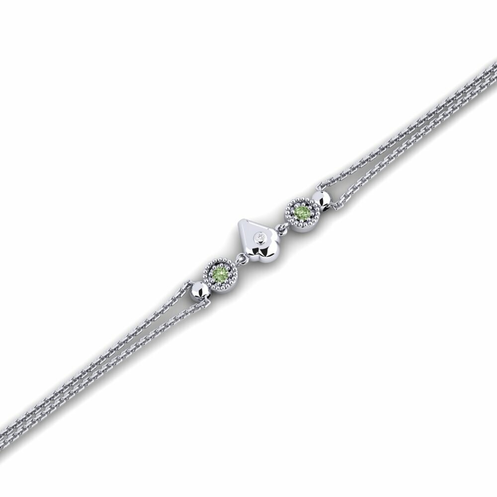 Diamant Vert Bracelet pour femme Peyeza
