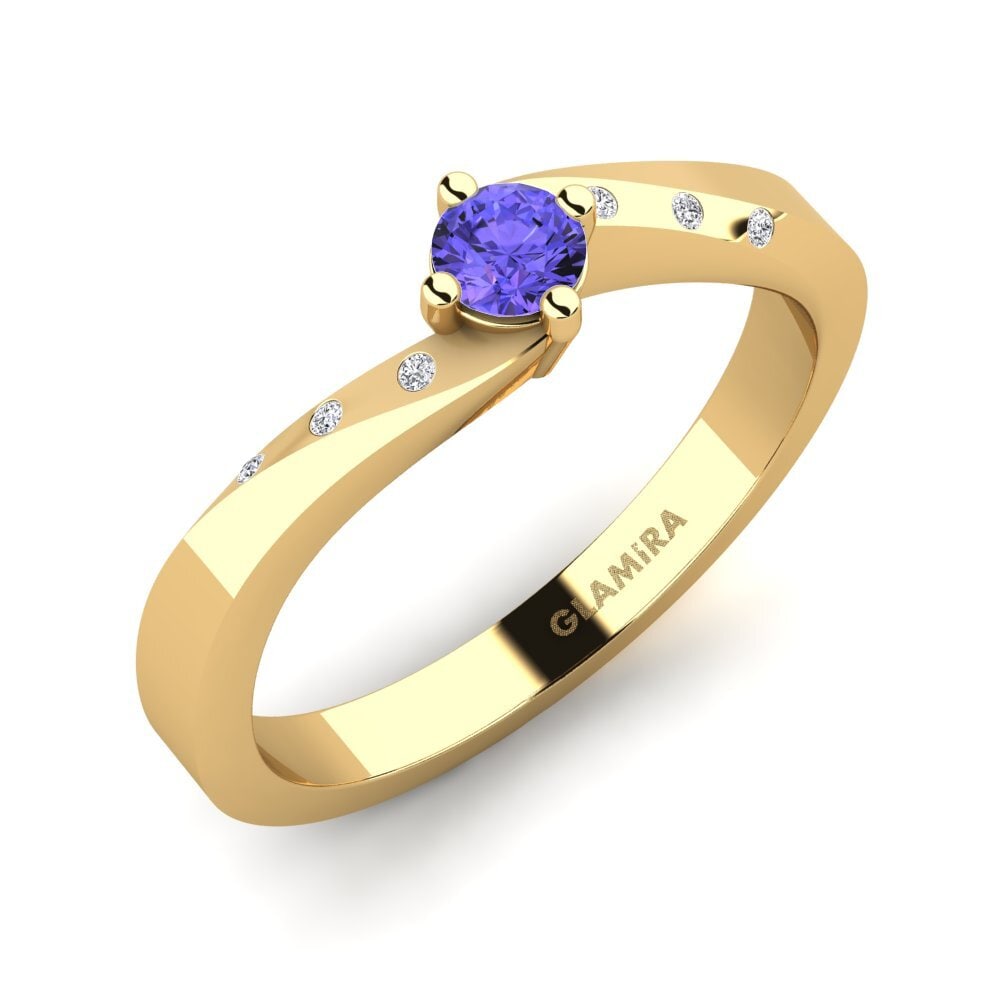 Tanzanite Engagement Ring Phillipa 0.16 crt