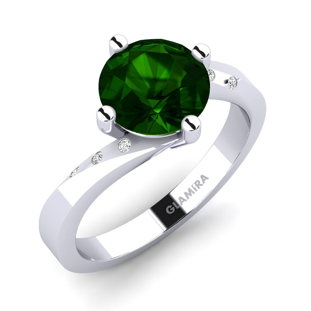 Turmalina verde Anillo de compromiso Phillipa 2.0 crt