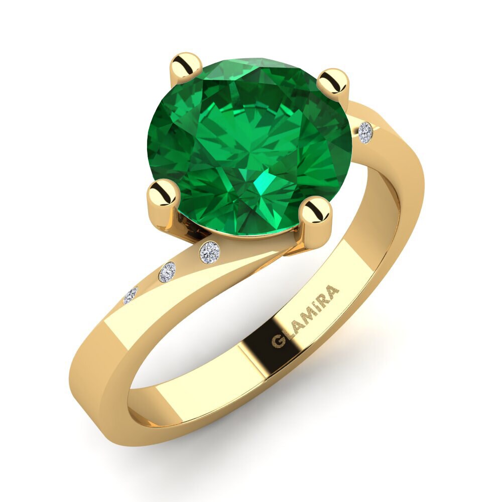 Emerald (Lab Created) Engagement Ring Phillipa 3.0 crt