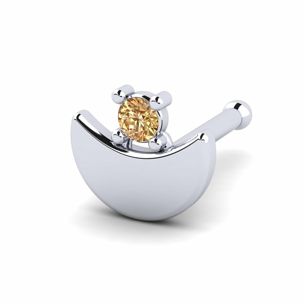 Bruine Diamant Neus Pin Phirun