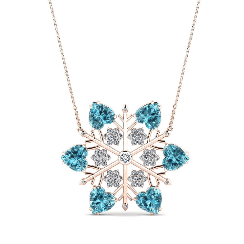 Blue Zircon Women's Necklace Phoibe