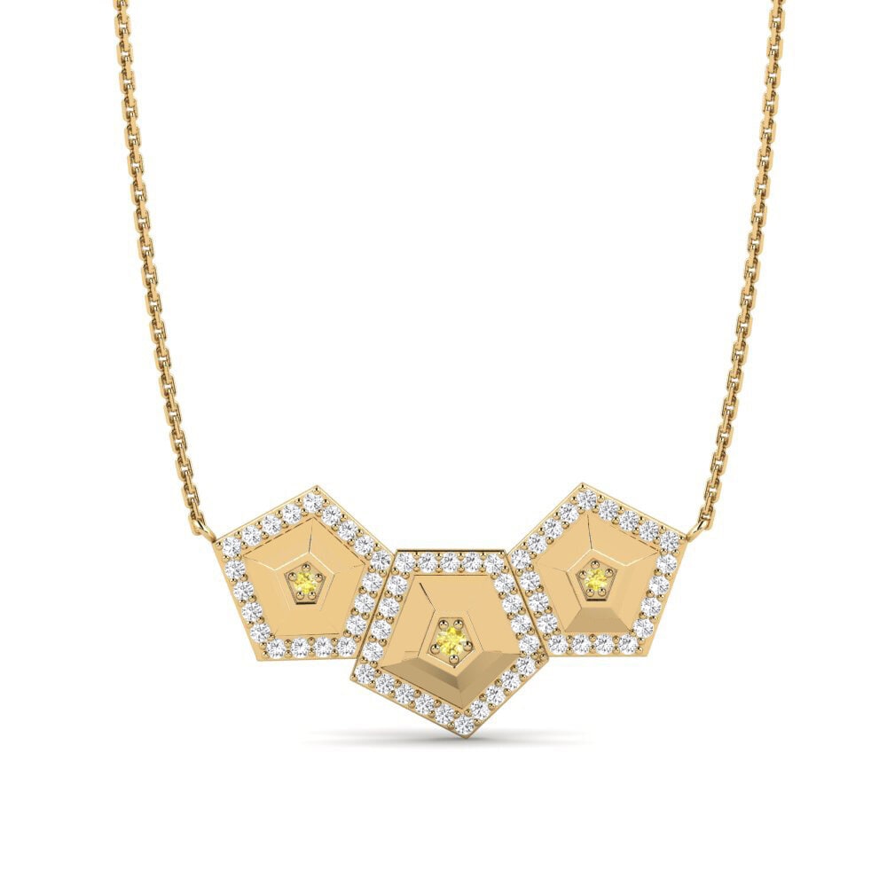 Zaffiro Giallo Collana da donna Photon