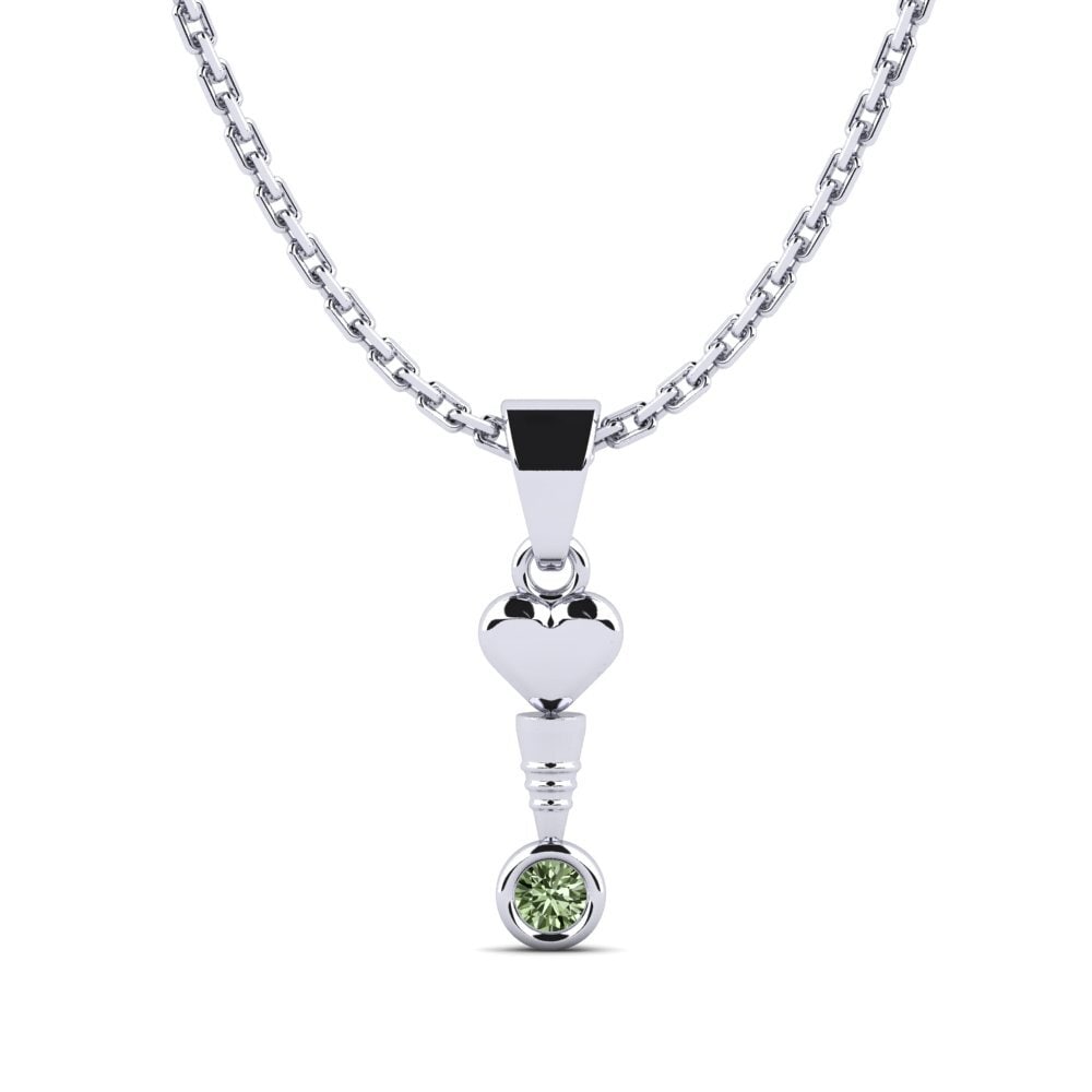 Diamante Verde Colgante de Mujer Phyfer