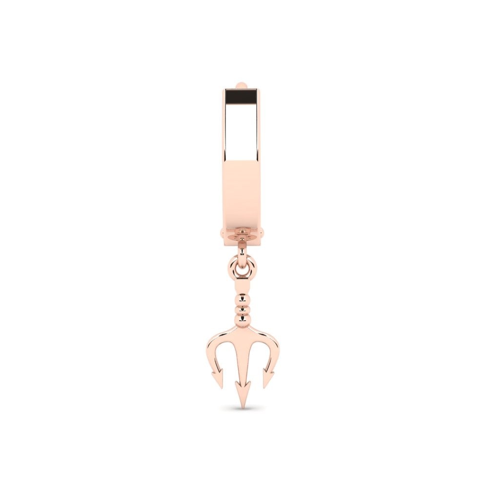 Oro Rosso 750 Orecchino da uomo Pica
