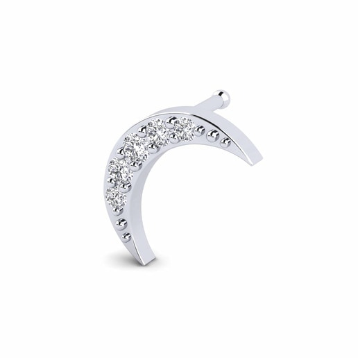 Piercing Nariz Picche Oro Blanco 585 & Diamante
