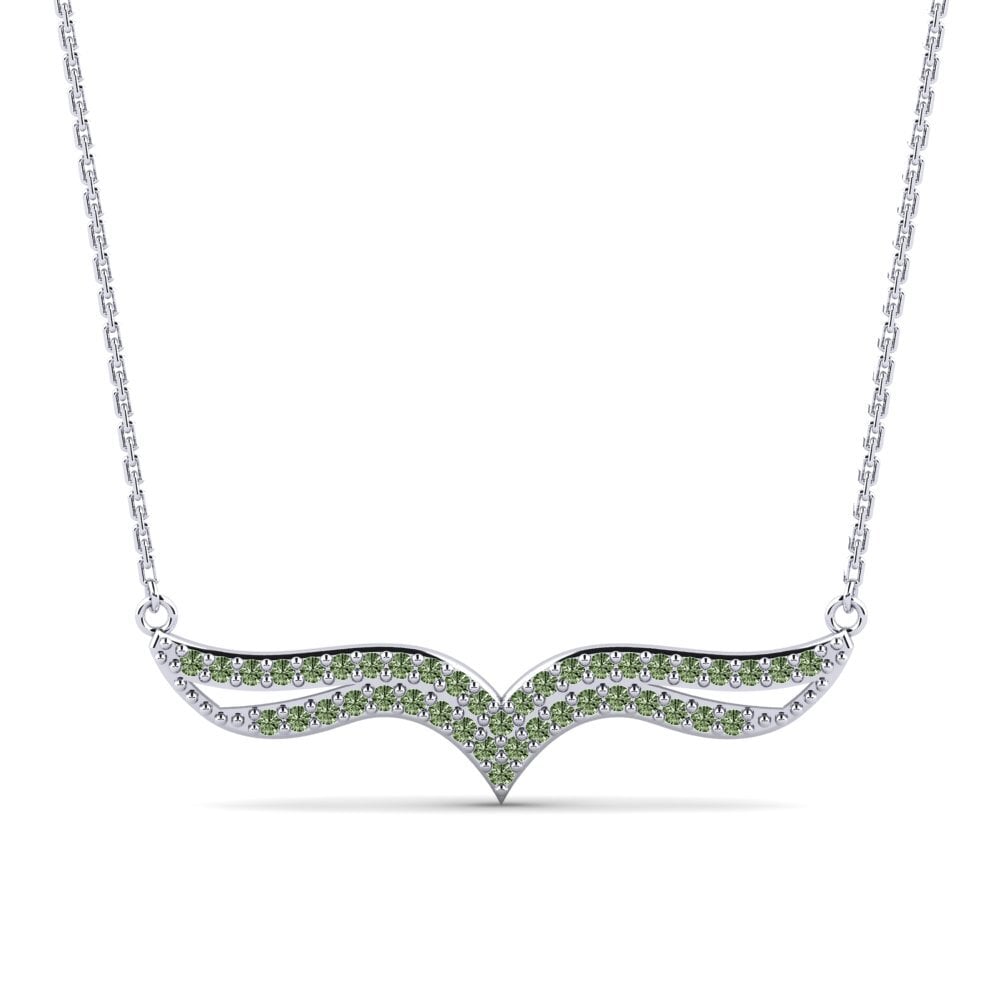 Diamant Vert Collier pour femme Pidgeotto