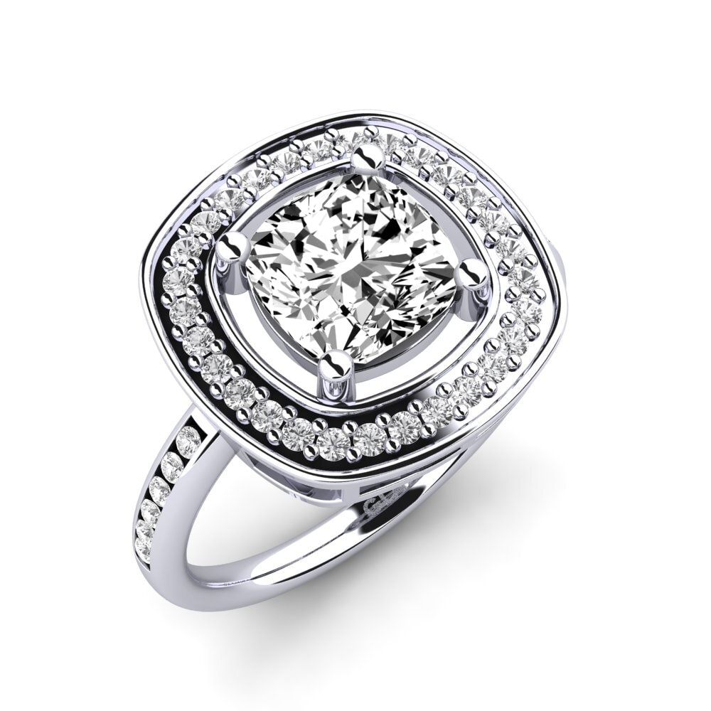 950 Platinum Engagement Ring Pieretta