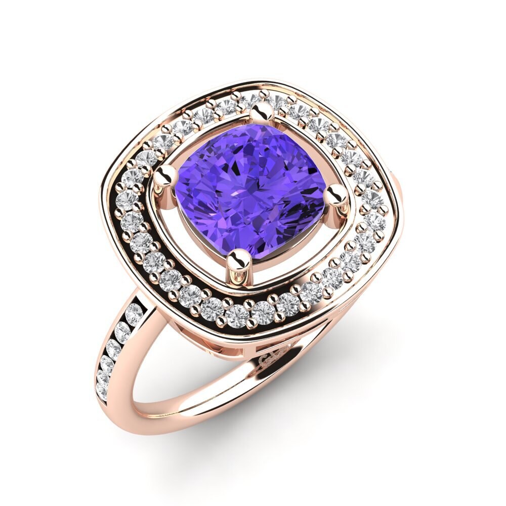 9ct Rose Gold Engagement Ring Pieretta