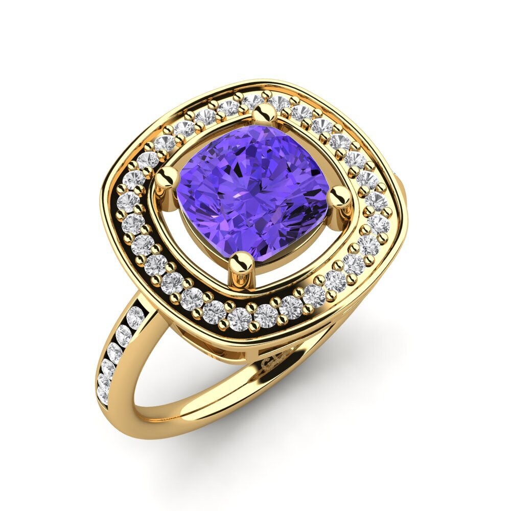 Tanzanite Engagement Ring Pieretta